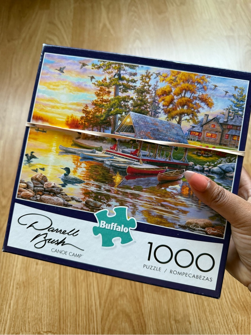 Buffalo David Bitton Canoe Camp Puzzle - Blue, Red, Green Accents